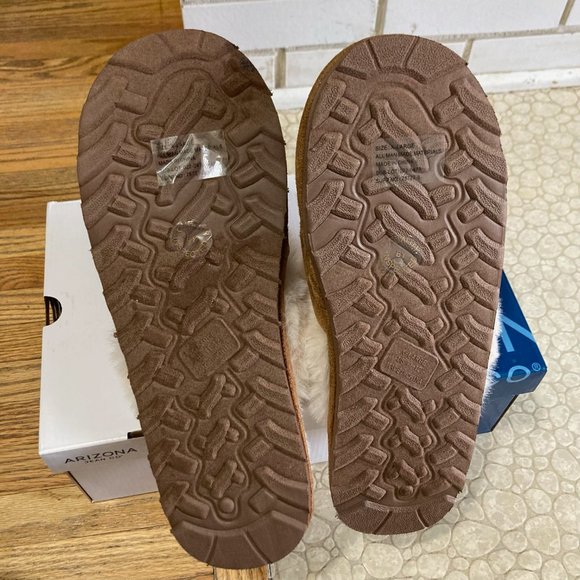 Arizona Womens Slip-On Slippers XL 11/12 Cognac - Picture 5 of 7